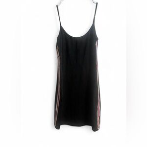 Brandy Melville Black Dress with Striped Accents size S